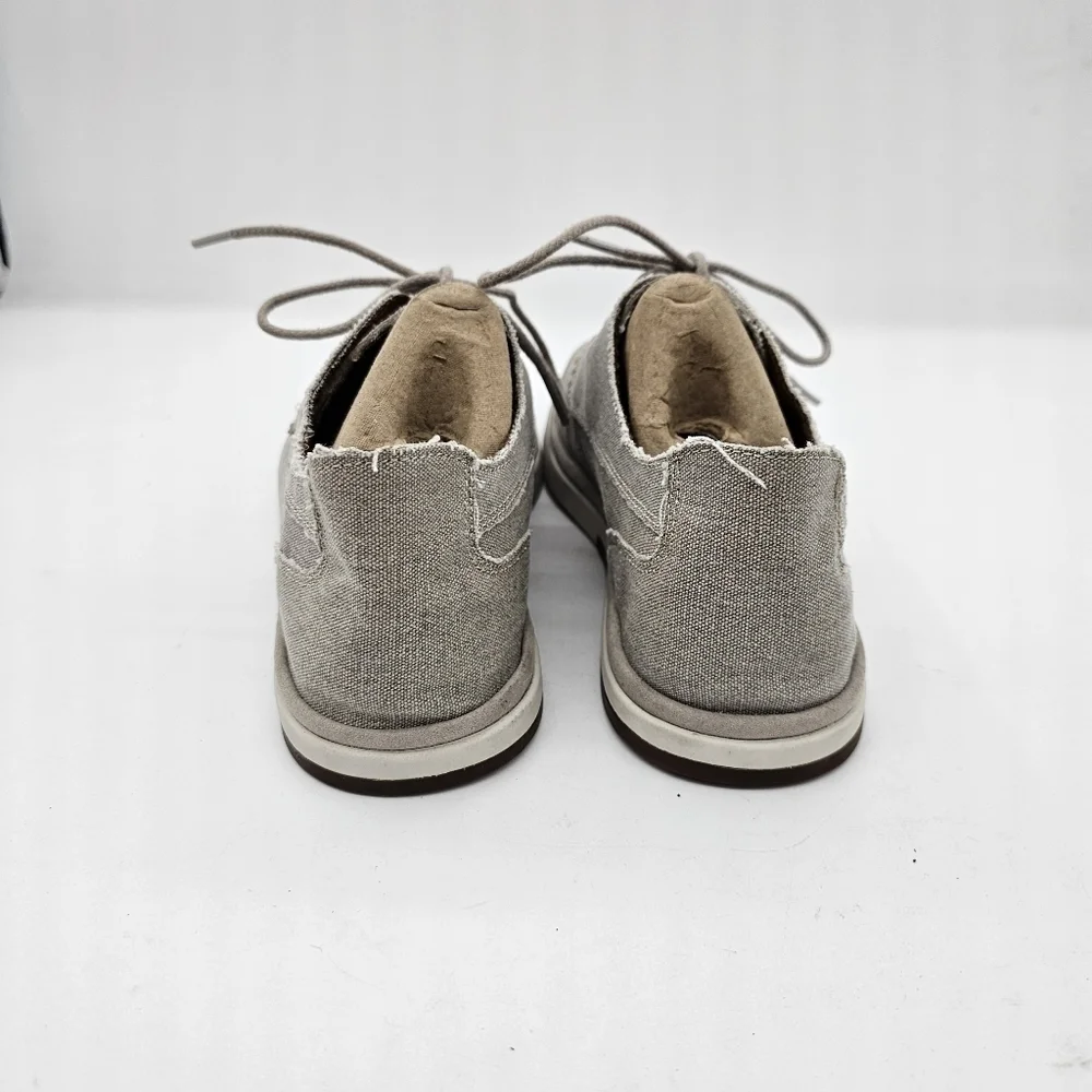Rockport CH9281 Mens Austyn Grey Lace Up Plain Toe Canvas Oxford Shoe Size 8